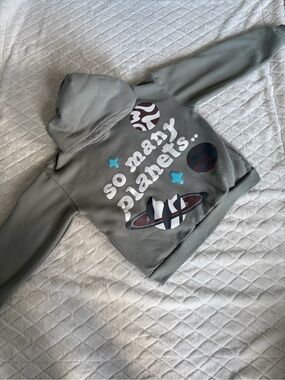 Small women’s cool mint  So Many Planets Hooded Sweatshirt